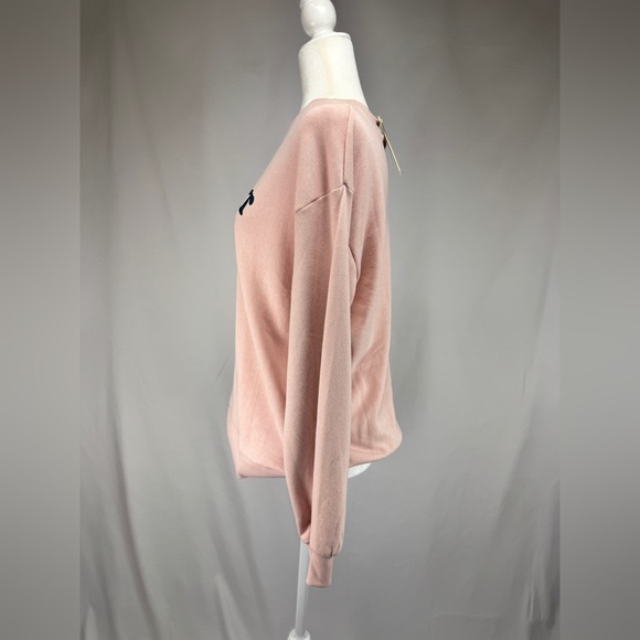 NWT C&C California “Take It Easy” Pink Sweatshirt Size M Cotton Blend - Picture 2 of 6